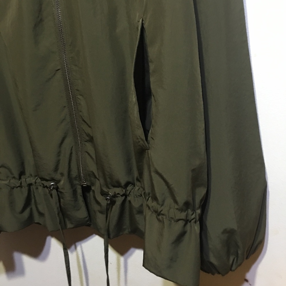 Zara Basic Army Windbreaker - image 7